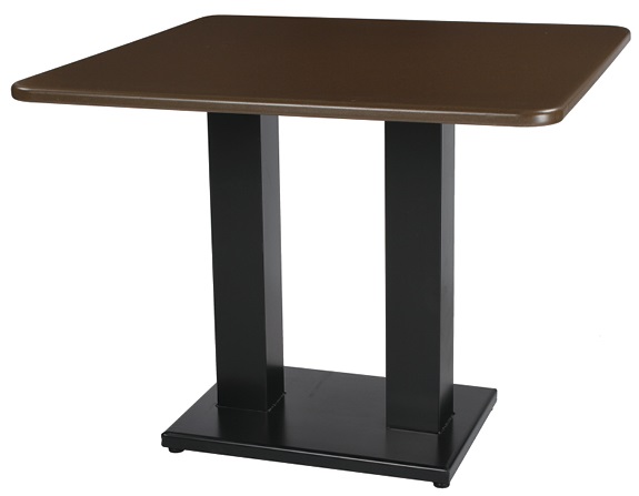 彩鋼板雙管方型餐桌 CT-70124