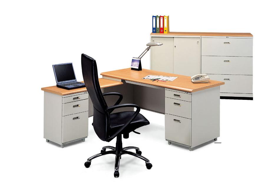 AB落地型辦公桌+側桌櫃 AB-147-LD-1