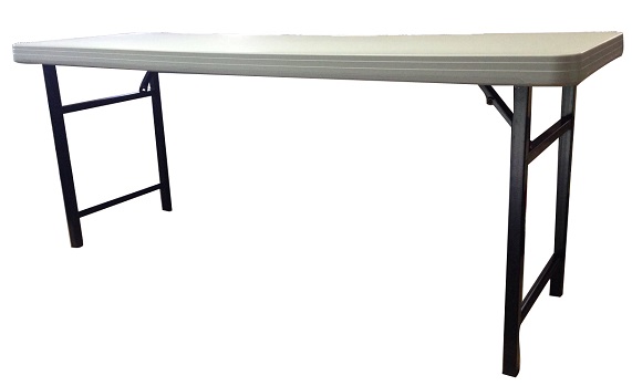新型單彈簧塑鋼折合桌(環保折合桌) PE-711B-1
