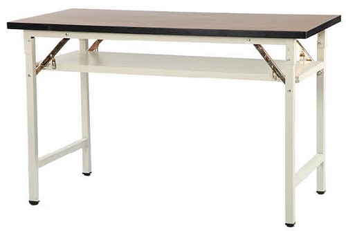 折合式會議桌(黑色PU封邊-木紋面) T12045H