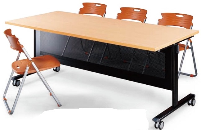 H型雙向可掀式折合桌/會議桌/上課桌 HB-1880WHL - 點擊圖像關閉