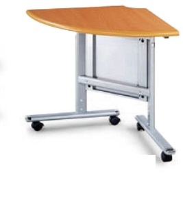 H型1/4圓可掀式折合角桌/會議桌/上課桌 HS-60RH