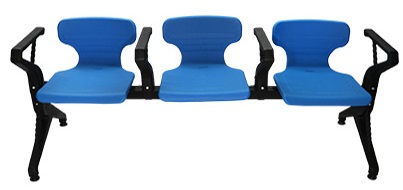 3人座一體成型PE連排椅 /共共排椅 308M-2-3P