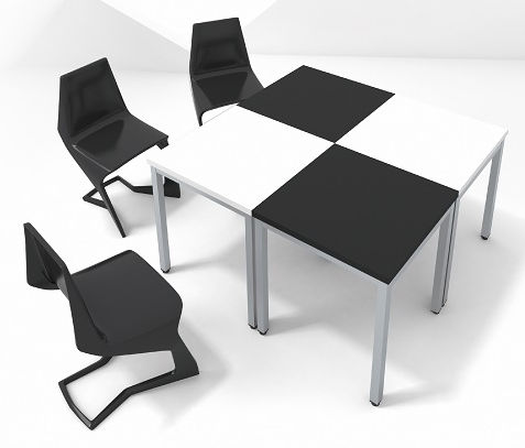 無限組合4人會議桌/會談桌 Red 44 Set - 點擊圖像關閉