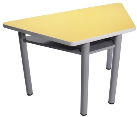 圓管腳+層板梯形上課桌/梯形討論桌 705Fs-160