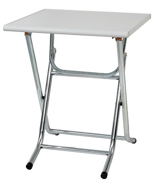 白色環保塑鋼折合餐桌(剪刀腳) CT-6060W - 點擊圖像關閉