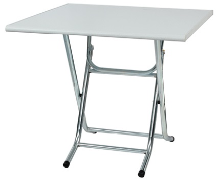 白色環保塑鋼折合餐桌(剪刀腳) CT-7575W