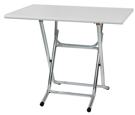 白色環保塑鋼折合餐桌(剪刀腳) CT-10560W