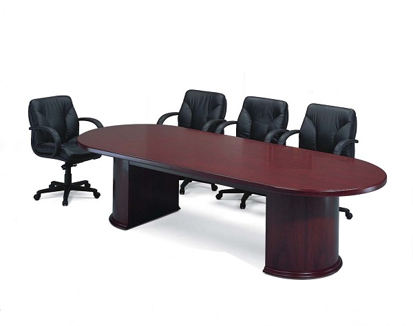 跑馬型雙圓木製會議桌 ED-904-21105