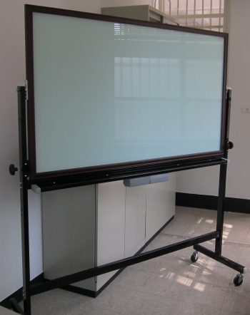 單面烤漆磁性玻璃白板及鐵迴轉架 CG-503 - 點擊圖像關閉