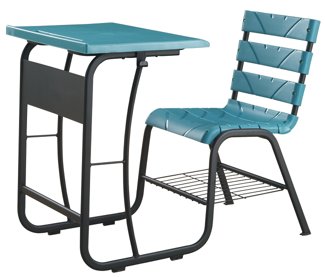 新型學生單人連結靜心課桌椅 4CL518