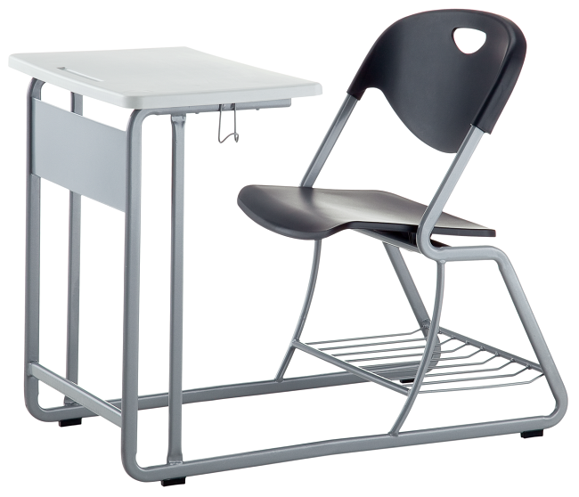 新型學生單人連結菩提課桌椅 4CL418