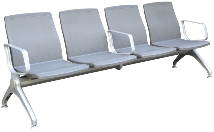 4人3扶手鋁合金椅腳連排椅/候客椅 KTS-A42