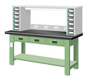 鉗工上架組三抽重量型工作桌 WAT-6203A7