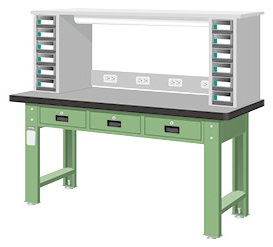 天鋼板重量型三屜上架工作桌 WAT-6203TH7 - 點擊圖像關閉