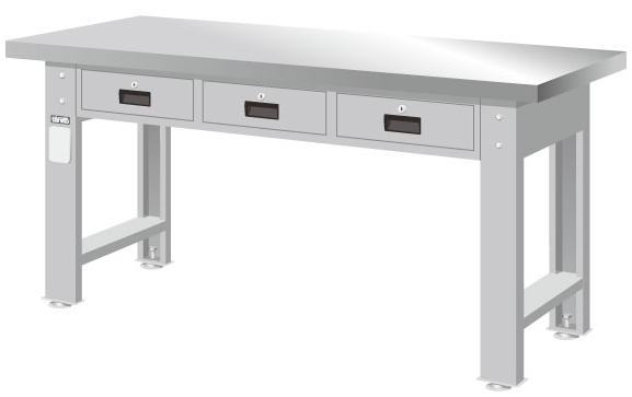重量型三抽不銹鋼桌面工作桌 WAT-5203S