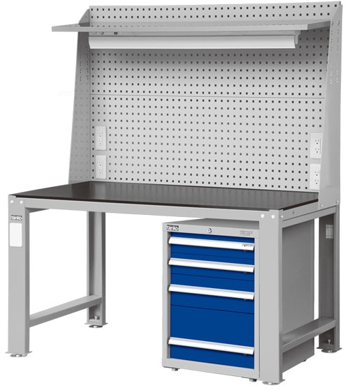 WD上架組單櫃鋼製重量型工作桌 WD-6804EP9