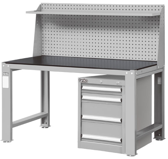 WD上架組單櫃鋼製重量型工作桌 WD-5804HQ3 - 點擊圖像關閉