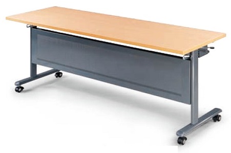 K型可掀式折合桌/會議桌/上課桌 KB-1845WH